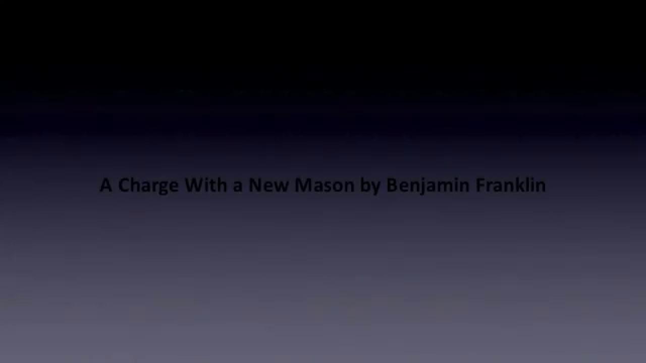 v09-A Charge To The Fraternity by Benjamin Franklin